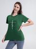 2024 Amazon Europa y América Comercio Transfronterizo Verano Nuevo Jersey Casual Cuello en V Color Sólido Suelto Camiseta Top de Mujer