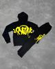Tendencia transfronteriza de otoño Europa y Estados Unidos personalidad retro calle hip-hop traje con capucha estampado para hombre y mujer mismo estilo