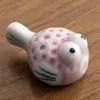 Set de 3 Piezas de Creativos y Lindos Sostenedores de Palillos de Cerámica de Pez Globo Sólidos, Reposapalillos y Piezas Decorativas para Restaurantes Japoneses de Sushi