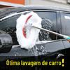 Escova telescópica para lavagem de carros, escova especial para limpeza de carros com cabo longo, de seda e leite, lã macia