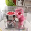 Floristería Eterna Supermercado Tienda de Conveniencia Oso de Peluche Rosa Regalo Día de San Valentín Chino Vestido de Novia