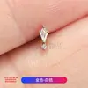 Pendientes de Aleación de Titanio F136 Piedra Cometa Botella Mágica Rosca Interna Clavo para Hélix Nasal Joyería para Piercings de Titanio Clavo para Labio
