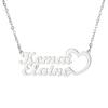 Collar personalizado de acero de titanio con nombre de amor, corte personalizado, tendencia de moda, collar de acero inoxidable 304 con letras personalizadas