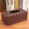 Caja de Papel de Cuero Multifuncional con Compartimentos de Almacenamiento, Artefacto Organizador de Escritorio, Estilo Moderno y Sencillo, Logo Personalizable