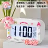 Melody Mini Luminoso Digital Pequeño Despertador Temporizador Estudiante Mesita de Noche Portátil Reloj Escritorio Inteligente Hora Digital