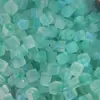 Cuentas de Vidrio Cuadradas de Cristal Cuentas Pesando Jin Cuadrado Cuentas de Azúcar 7mm Mate Crema Sabor a Fruta Cadena de Teléfono Móvil Material de Cuentas