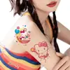 Nuevo Pegatina de Tatuaje Temporal de Gato Hellokitty Color Impermeable Duradero Dibujo Animado Niña Niños Pegatina de Tatuaje Hello Kitty