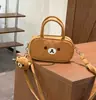 Bolso de mano de oso lindo estilo coreano, moda de dibujos animados, mochila dulce, diseño de alta calidad, portátil para salidas, bolso de hombro casual