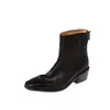 Botas Chelsea de couro de alta qualidade, feitas com grãos integrais, perfeitas para o uso diário e versáteis para qualquer look, coleção de inverno 2026, com um salto médio robusto e bico quadrado, botins de couro genuíno para mulheres