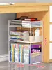 Estantería de almacenamiento para libros para uso doméstico, carrito móvil, estante de almacenamiento de hierro de varias capas para debajo del escritorio