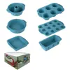 Molde para Pastel de Chifón Molde de Silicona Grado Alimenticio Resistente a Altas Temperaturas Molde para Pan Tostado Juego de Moldes para Hornear