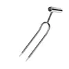 Pala-Horquilla de Mano de Dos Dientes, Herramienta de Jardinería para Plantar Verduras, Cultivar Flores, Fertilizar, Deshierbar y Aflojar la Tierra, Horquilla de Acero para Limpiar el Terreno