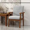 Cadeira com encosto de madeira maciça cadeira com braços cadeira de mesa de computador cadeira de sofá individual para casa confortável para longos períodos sentado cadeira para idosos de mahjong