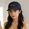 Gorra de Béisbol de Ala Ancha con Parte Superior Suave Estilo Coreano para Mujer, Bordado Simple de Letras, Gorra de Pato de Ala Ancha, Sombrero de Sol Versátil Casual