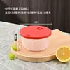 Juego de recipientes de plástico para alimentos, lonchera con tapa para trabajadores de oficina, apto para microondas, adecuado para calentar, tazón para fideos instantáneos, lonchera redonda