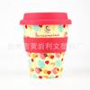 350ML/12oz etiqueta interior de película IML cubierta de silicona taza de café impresión completa de LOGO taza de plástico para bebidas calientes capa única