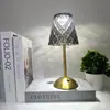 Lámpara de Mesa Pequeña Especial Amazon Mu Tk Xiyin Pétalo Carga Táctil Luz Nocturna Casual para Dormitorio Luz Ambiental