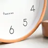 Relógio de Parede Nórdico para Casa Sala de Estar Tronco Moderno Simples Silencioso Moda Estilo Japonês Relógio de Madeira Maciça para Quarto