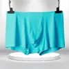Roupa Íntima Masculina Nova de Seda Gelada de Verão Boxer Masculino Fino Sem Marcas Boxer Respirável para Jovens