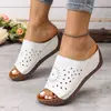 2026 Verano Nuevo Comercio Exterior Tallas Grandes Mujer Casual Cómodo Estilo Europeo Americano Moda Ropa Exterior Sandalias Planas Talla Única