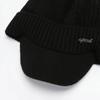 Traje para hombre Sombrero Invierno Exterior Equitación A prueba de frío Cálido Sombrero de punto Estilo coreano con forro polar Engrosado Color sólido Sombrero protector de cuello