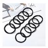 Cuerda para el Cabello Básica Grande Banda de Goma de Alta Elasticidad Encaje Negro para el Cabello Cubierta de Cuero Anillo Sencillo para el Cabello de Adulto Cuerda Gruesa para el Cabello Accesorios para el Cabello