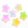 Patch de Resina Estrela de Cinco Pontas com Glitter Estrela Brincos DIY Acessórios de Cabelo Faixa de Cabelo Material Artesanal Acessórios de Joias de Resina