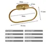 Anillo Redondo para Toalla de Acero Inoxidable Transfronterizo Baño Baño Anillo Redondo Ovalado Negro para Toalla Colgante