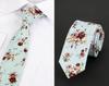 Corbata de algodón para hombre al por mayor estilo coreano con estampado floral, versión estrecha, algodón, 6 cm, personalizada, flor para club nocturno, anudada a mano, moda