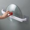 Junshuai Toallero de Baño sin Perforaciones Estante para Trapos de Cocina de Barra Sencilla Estante de Almacenamiento para Baño Estante de Almacenamiento Grande