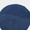 Boina azul mezclilla estilo Zhang Tianai para mujer otoño e invierno que hace que la cara se vea pequeña boina de网红 boina retro de pintor británico
