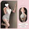 Conjunto de Lencería Sexy con Falda de Secretaria Ajustada a la Cadera, Uniforme Seductor y Atuendo Ol con Temática de Abstinencia