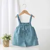 Pantalones Cortos de Verano Estilo Chino para Niños y Niñas, Pantalones Cortos de Bebé Versátiles y Cómodos con Tirantes para Uso al Aire Libre