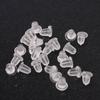 Acessórios para joias diy atacado alta qualidade transparente estrela de cinco pontas redondo plug de silicone para ouvido plug de ouvido pressão no ouvido