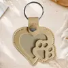 Llavero con Recuerdo de Pelo de Mascota, Colgante de Cuero con Forma de Corazón y Huella de Pata, Regalo para Tienda de Mascotas, Regalo Navideño Personalizable