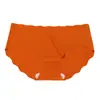 Ropa interior de seda de hielo sin costuras para niña, color sólido, transpirable, talla grande, cintura baja, bragas de una pieza para mujer, venta al por mayor