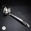 Colher Separadora de Óleo de Aço Inoxidável 304 para Sopa, Colher Filtro Doméstica para Separar Óleo e Sopa, Ferramenta Filtro de Óleo, Colher Escorredora de Óleo