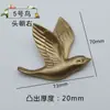 Nova moda criativa flor e pássaro acessórios de pintura decorativa resina pequena flor pássaro gaivota relevo tridimensional artesanato decoração de parede