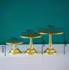 Suporte de Bolo de Ferro Forjado Europeu Adereços de Casamento Bandeja de Bolo Prato de Bolo de Pé Alto Ornamento de Mesa de Sobremesa Suporte de Bolo de Ferro Forjado