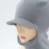 Gorro de Punto con Capucha Personalizado para Ciclismo al Aire Libre en Invierno, Protector de Cuello Cálido, Bufanda para el Cuello, Protección Auditiva Integrada, Pasamontañas
