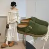 Zapatillas de casa cerradas estilo Birkenstock retro de suela gruesa y versátiles para mujer, nueva moda otoño 2026, sandalias Birkenstock sin cordones