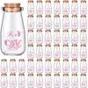 3.4oz(aproximadamente 96.4g) Botella de Vidrio Pequeña Tarro de Regalo con Tapa de Corcho Decoración para Baby Shower Tarro de Leche