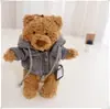 Solo Venta de Ropa Llavero Colgante de Oso de Barcelona 12cm Ropa de Muñeca Colgante de Oso