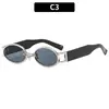 Gafas de Sol Retro Europeas y Americanas de Estilo Nuevo de Moda con Montura Pequeña Estilo Callejero Versátiles de Gama Alta Lisas Gafas de Influencer