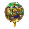 Meu mundo tem medo de jogo de desenho animado de formato especial balão de alumínio bola mincraft em formato especial