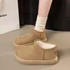 Botas de Nieve Cortas Birken de Papa para Mujer Versátiles 2026 Nueva Llegada de Invierno Acolchadas de Terciopelo Cálidas Antideslizantes Botas de Algodón Pan