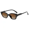Gafas de Sol Cat-Eye de Marco Pequeño de Moda, Gafas de Sol de Alta Gama con Marco Negro Liso de Estilo Coreano a la Moda, Gafas Anti-UV para Conducir