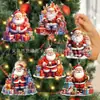 Navidad Papá Noel Colgante Transfronterizo Nuevo Acrílico Plano Coche Retrovisor Colgante Fiesta Colgante Joyería