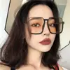 Gafas de sol para mujer, protección UV, montura retro de medio aro de alta gama, gafas de sol cuadradas con protección solar para hombre, gafas de sol para adelgazar de celebridad de internet sin necesidad de maquillaje