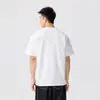Camiseta Negra de Manga Corta Bordada Estilo Americano para Hombre, Cuello Redondo, Nuevo Estilo Verano 2026, Corte Holgado, Top Versátil, Moderno